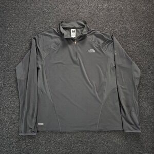The North Face Flight Series Sweatshirt Mens Large VaporWick Quarter Zip Gray